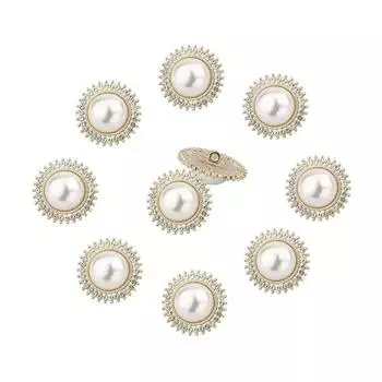 Пуговицы для рукоделия, жемчужные пуговицы для одежды, швейные аксессуары, блестящие пуговицы со стразами для рубашки 18MM