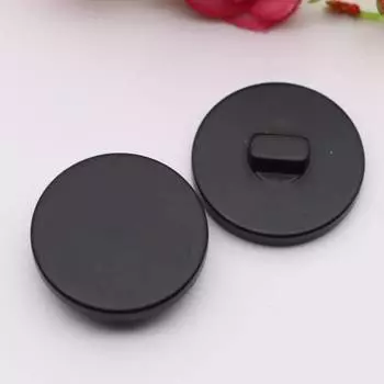 Пуговицы Пальто Пуговицы Цветные Пуговицы Высокая Стопа Плоская Одежда Пуговицы Куртки Круглые Шерстяные Пальто Одежда Пуговицы 16L = 10.0 MM * black * tall plane