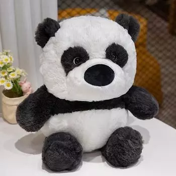 Пухлая плюшевая кукла собаки хаски, милая кукла большой панды, льва, большая подушка для бросания, детский подарок на день рождения, для девочки 30cm