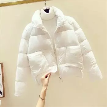 Пуховая хлопковая подкладка, женские новые зимние пальто, женские тонкие короткие легкие женские маленькие хлопковые подкладки M 85-52.5 kg красный