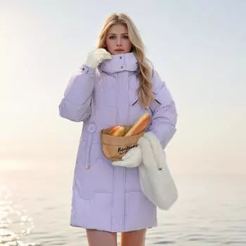 Пуховая хлопковая утепленная одежда для женщин, годовая хлопковая утепленная одежда, модная универсальная женская зимняя версия S красный