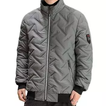 Пуховая куртка с большим зимним холодом на молнии для поездок на работу или в холодную зимнюю погоду, стильная [Yucahype] мужская куртка, пальто, размер, одежда, мужская,