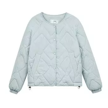 Пуховая одежда для женщин, зимние новые легкие и тонкие куртки, корейская версия, свободные короткие куртки S бежевый