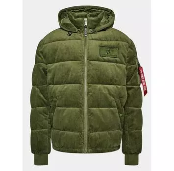 Пуховик Alpha Industries Cord 138118 зеленый Regular Fit XL