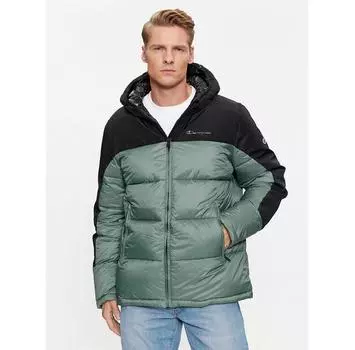 Пуховик Champion Hooded 219190 зеленый Regular Fit L