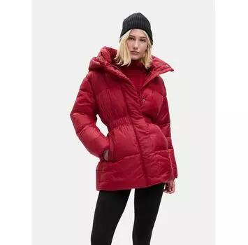 Пуховик Gap 742261 красный Relaxed Fit S