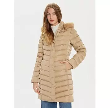 Пуховик Geox Bettanie W4626H T3122 F5233 бежевый Regular Fit EU 46