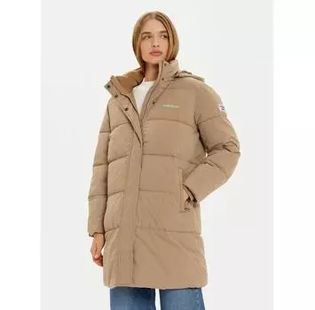 Пуховик Guess Jeans W4BL24 WGII2 бежевый Regular Fit XL