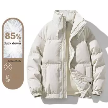 Пуховик, хлебница, зимняя непромокаемая и утепленная куртка для мальчиков M