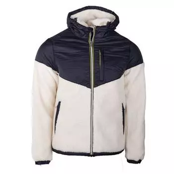 Пуховик из двух материалов с эффектом овчины Риччоне Мужской PARAGOOSE XXL чёрный