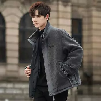 Пуховик из овечьей шерсти, мужской, зимний, утолщенный, теплый, новый, для мальчиков, зимний, морозостойкий, гранулированный пух S