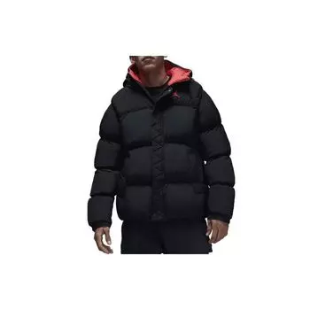 Пуховик Jordan Essential черный/красный Мужская уличная одежда DQ7348-010 XL