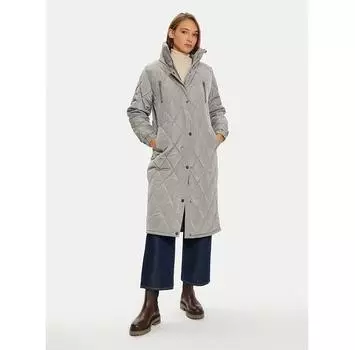 Пуховик Kaffe Lindsay 10507667 серый Regular Fit EU 40