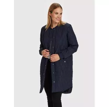 Пуховик Kaffe Shally 10504093 синий Regular Fit EU 36
