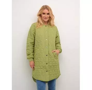 Пуховик Kaffe Shally 10504093 зеленый Regular Fit EU 38