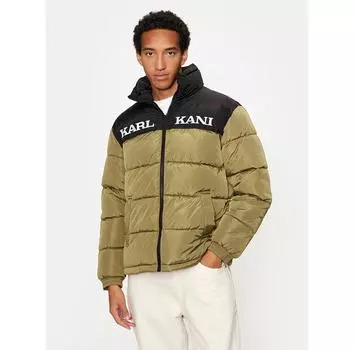 Пуховик Karl Kani Retro Essential 60760012 зеленый Regular Fit S