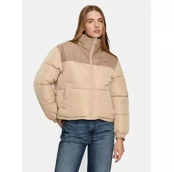 Пуховик Karl Kani Reversible 61760011 бежевый Regular Fit L