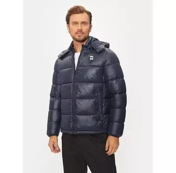 Пуховик KARL LAGERFELD 505022 544590 синий Slim Fit EU 48