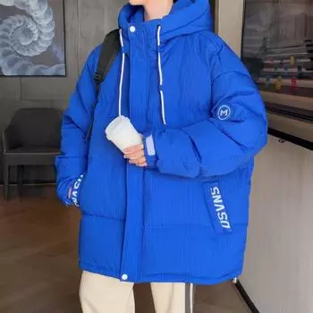 Пуховик куртка новый стиль мужской зимний новый международный 90 пух гонконгский стиль модный мужской молодежный уличный утолщенный M