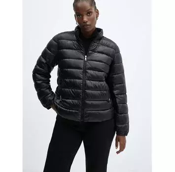 Пуховик Mango Blandi 57054386 черный Slim Fit XS