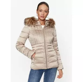 Пуховик Marciano Guess Mariah 3BGL18 9620Z бежевый Slim Fit EU 38