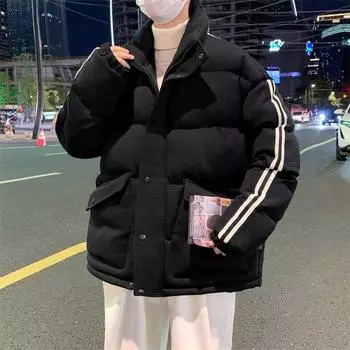 Пуховик мужской большого размера с белым утиным пухом зимняя мужская куртка рабочая мужская повседневная куртка L