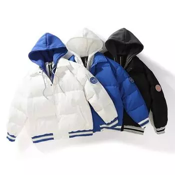 Пуховик мужской модный белый утиный пух женский с капюшоном пара 90 национальный стандарт большой размер куртка для спорта на открытом воздухе модный бренд M