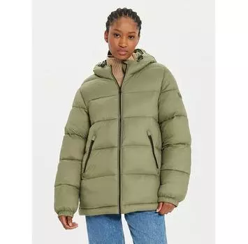Пуховик Napapijri A-Box Logo NP0A4HZ2 зеленый Regular Fit M
