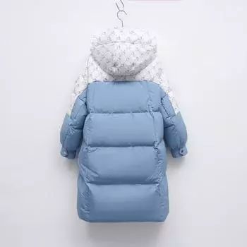 Пуховик New National Standard 90 Down Женская зимняя новая длинная куртка Bread Теплый контрастный капюшон пальто S тыква