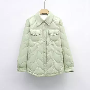 Пуховик New National Standard 90 Пуховик Пуховик женский осенне-зимний модный новый пальто выглядит тонким M розовый