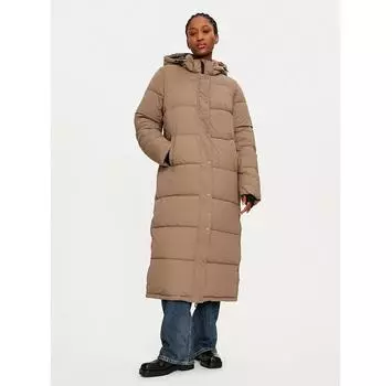 Пуховик ONLY 15287913 коричневый Regular Fit XS