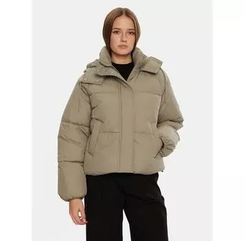 Пуховик ONLY Hope 15322013 зеленый Regular Fit S