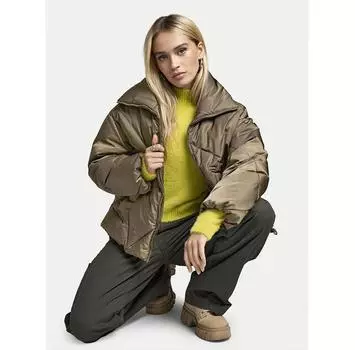 Пуховик ONLY Pippi 15322803 коричневый Regular Fit XL