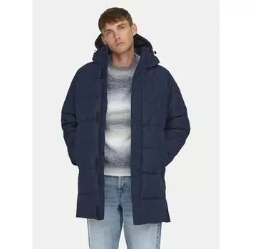 Пуховик Only & Sons 22020156 синий Regular Fit M