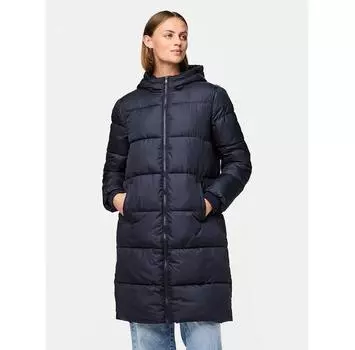 Пуховик Pieces 17115627 синий Regular Fit S