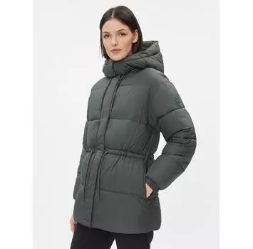 Пуховик s.Oliver 2133096 зеленый Loose Fit EU 40