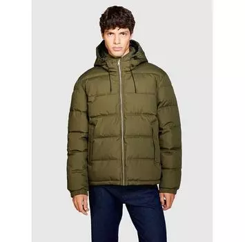 Пуховик Sisley 23VFSN02J зеленый Regular Fit XL