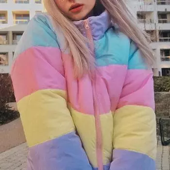 Пуховик толстый теплый утепленный парковый пиджак женский зимний Harajuku Aethetic Girl Outifts Lazy Harajuku Acket Women Winter 2022 One Size