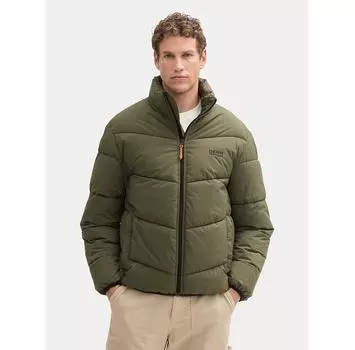 Пуховик Tom Tailor Denim 1041776 зеленый Relaxed Fit M