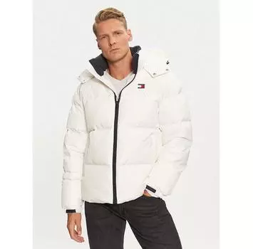 Пуховик Tommy Jeans Alaska DM0DM20479 белый Regular Fit 3XL