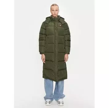 Пуховик Tommy Jeans Alaska DW0DW18860 зеленый Regular Fit XS
