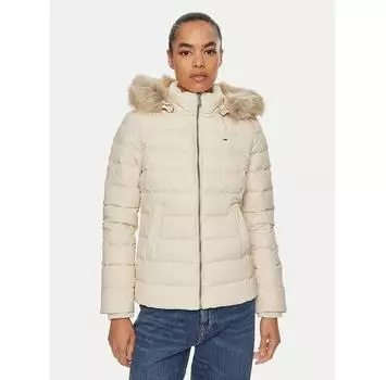Пуховик Tommy Jeans Basic DW0DW18312 бежевый Slim Fit S