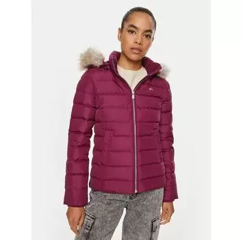 Пуховик Tommy Jeans Basic DW0DW18312 красный Slim Fit XS