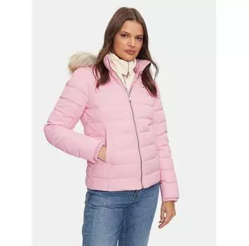 Пуховик Tommy Jeans Basic DW0DW18312 розовый Slim Fit XS