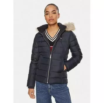 Пуховик Tommy Jeans Basic DW0DW18312 синий Slim Fit XS