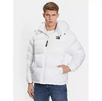 Пуховик Tommy Jeans Graffiti Alaska DM0DM16576 белый Regular Fit XXL
