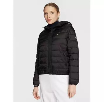 Пуховик Tommy Jeans Quilted Tape DW0DW15168 черный Regular Fit XXS