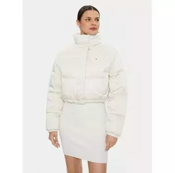 Пуховик Tommy Jeans Satin DW0DW18292 бежевый Regular Fit L