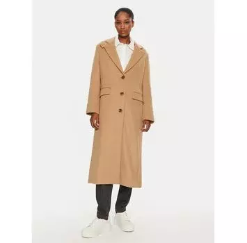 Пуховик United Colors Of Benetton 28HFDN069 бежевый Regular Fit EU 38