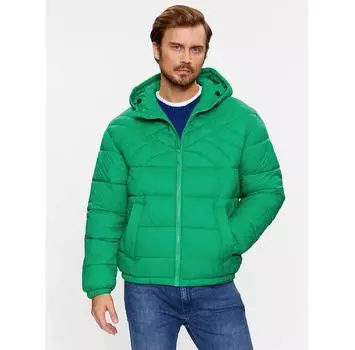 Пуховик United Colors Of Benetton 2NIWUN038 зеленый Regular Fit XXL